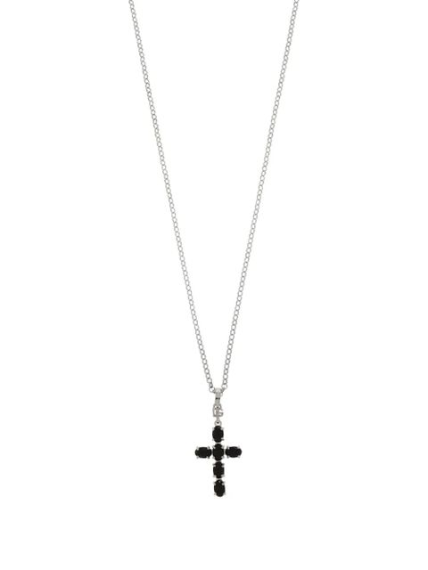 Dolce & Gabbana cross-pendant necklace - Silver