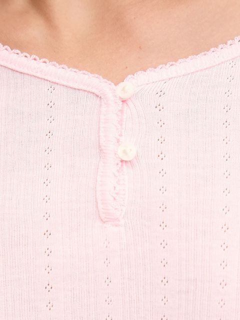 Lauren Ralph Lauren piżama damska kolor różowy ILN72448