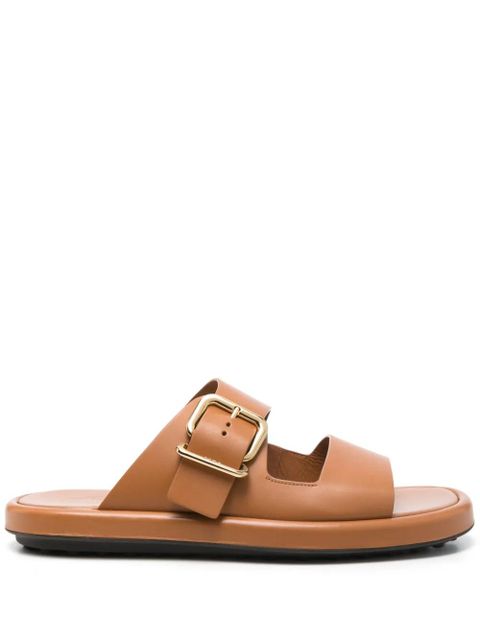 Tod's leather slides - Brown - zdjęcie produktu nr 1