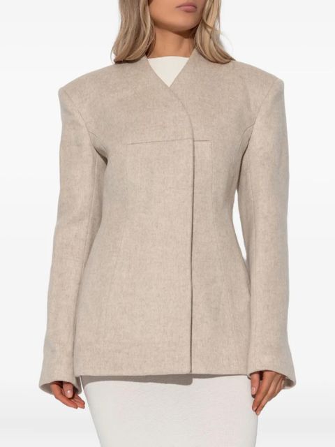 ENTIRE STUDIOS V-neck blazer - Neutrals