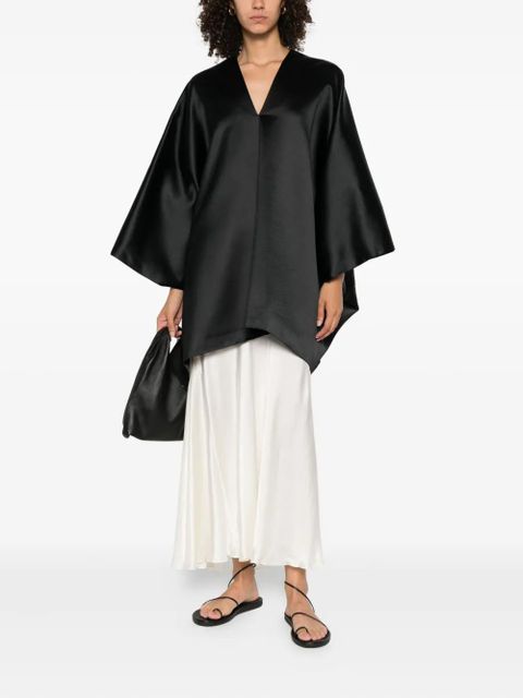 The Row V-neck asymmetric top - Black