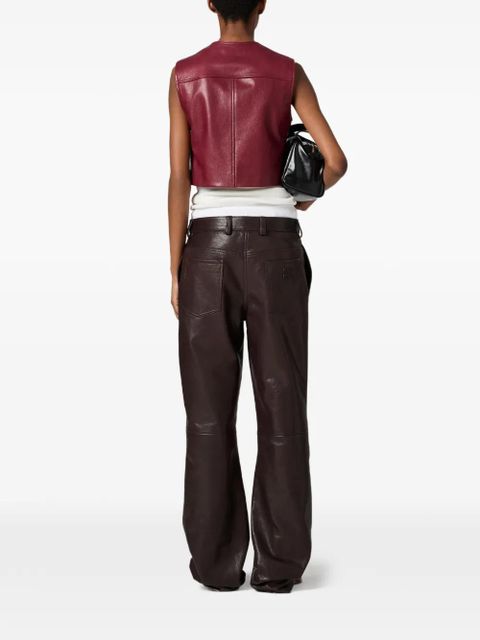 Miu Miu leather trousers - Brown