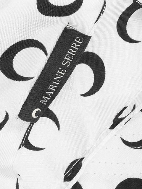 Marine Serre Moon-pattern scarf hat - White