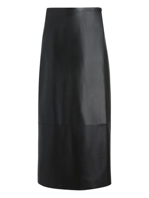KHAITE panelled wrap midi skirt - Black - zdjęcie produktu nr 1
