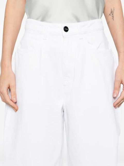 Róhe curved wide-leg jeans - White