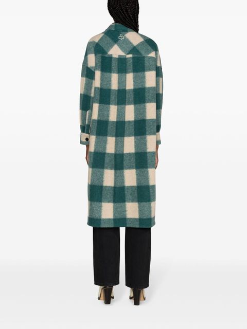 MARANT ÉTOILE Fontizi checked coat - Green