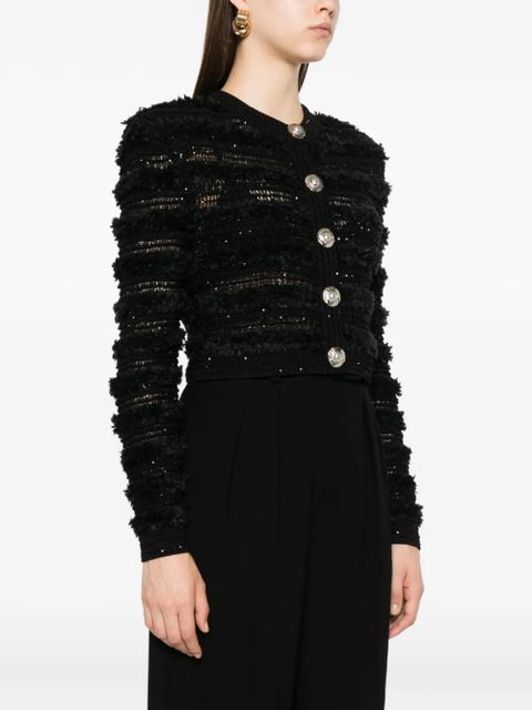 Balmain sequin-embellished cardigan - Black - zdjęcie produktu nr 2