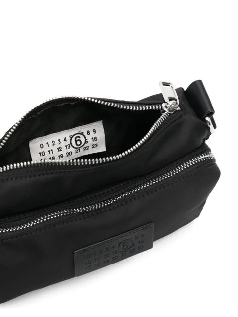 MM6 Maison Margiela numbers-patch cross body bag - Black