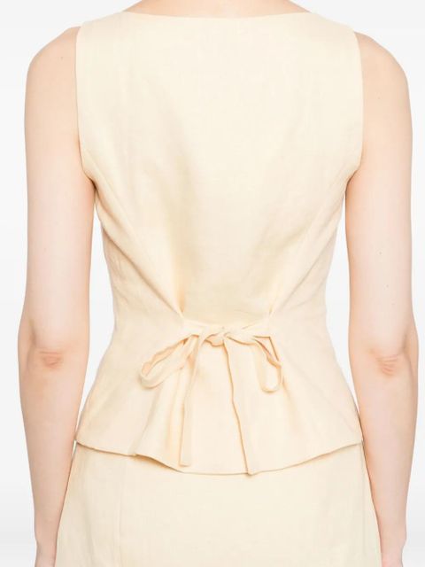 Reformation Lina linen two piece - Yellow