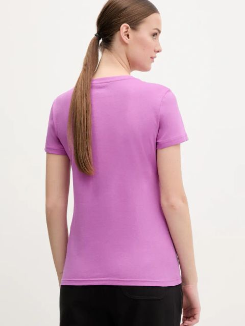 Puma t-shirt bawełniany damski kolor fioletowy 682371