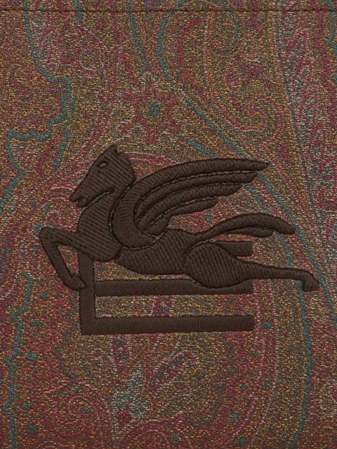 ETRO Arnica Pegaso-embroidered clutch bag - Brown - zdjęcie produktu nr 2
