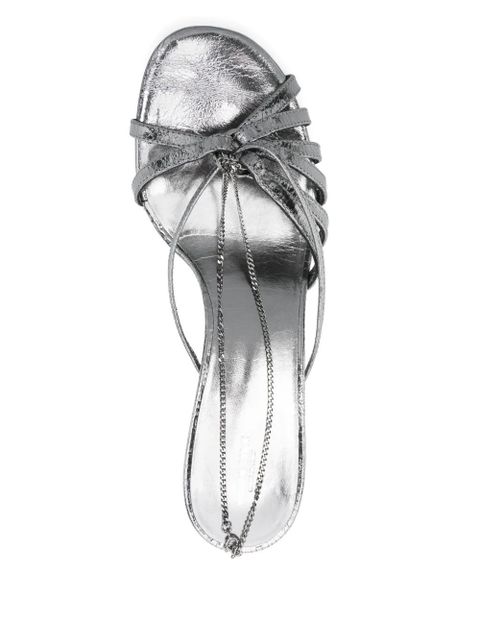 Golden Goose 45mm leather sandals - Grey