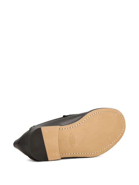 Tod's logo-print loafers - Black