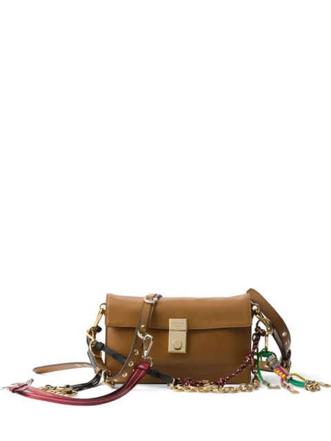 Prada small Soft Sound leather shoulder bag - Brown - zdjęcie produktu nr 1