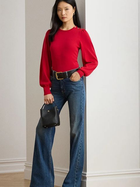 Lauren Ralph Lauren sweter damski kolor czerwony 200980974 - zdjęcie produktu nr 2