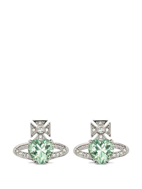 Vivienne Westwood Ariella heart orb earrings - Silver