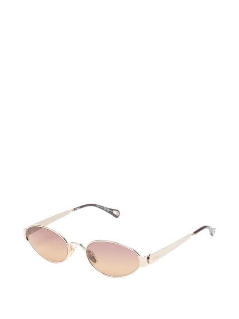 Chloé golden oval-frame sunglasses - zdjęcie produktu nr 2