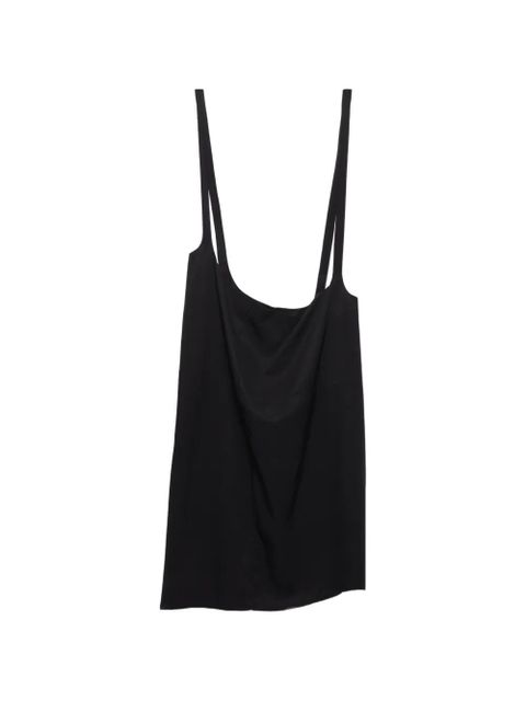 Prada crepe skirt with suspender straps - Black - zdjęcie produktu nr 1