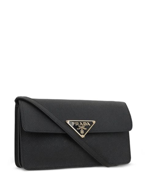 Prada Saffiano leather triangle-logo mini bag - Black - zdjęcie produktu nr 2