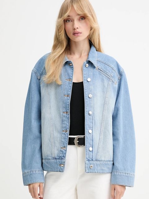 IRO kurtka jeansowa kolor niebieski przejściowa WP07ULISEA - zdjęcie produktu nr 1