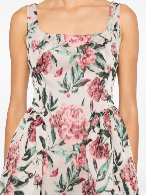 Marques'Almeida floral midi dress - Neutrals