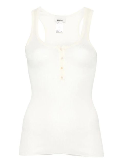 ISABEL MARANT ribbed top - Neutrals - zdjęcie produktu nr 1