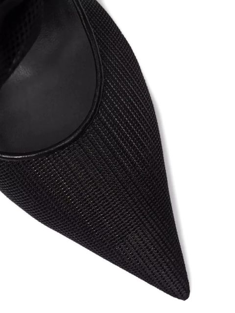 Jimmy Choo 100mm Brook bow-detail mules - Black