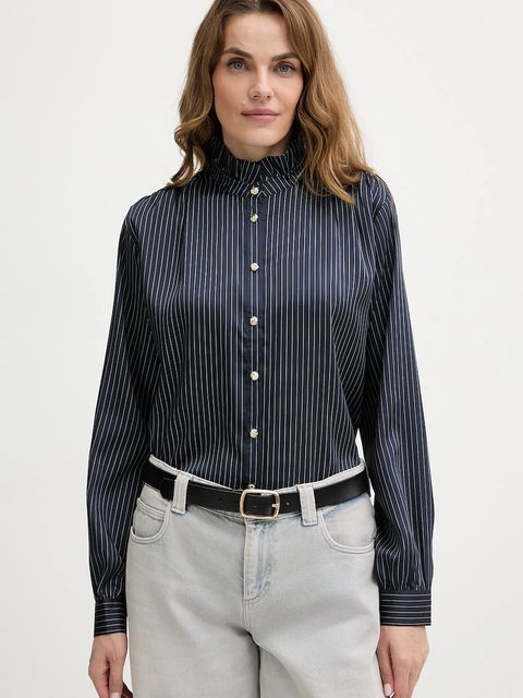 Morgan koszula damska kolor granatowy regular ze stójką COMEA.F - zdjęcie produktu nr 1