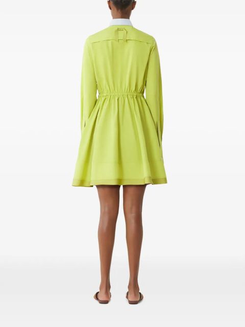 Lanvin collared buttoned mini dress - Green