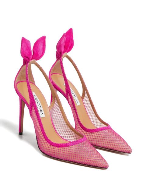 Aquazzura 105mm bow-detail pumps - Pink - zdjęcie produktu nr 2