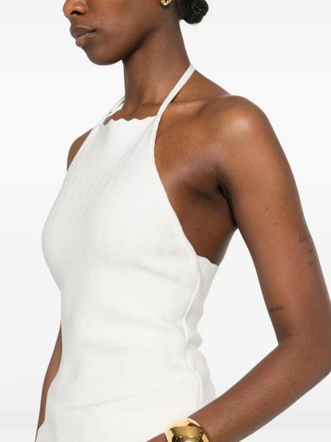 Jacquemus The Tablier halter top - White