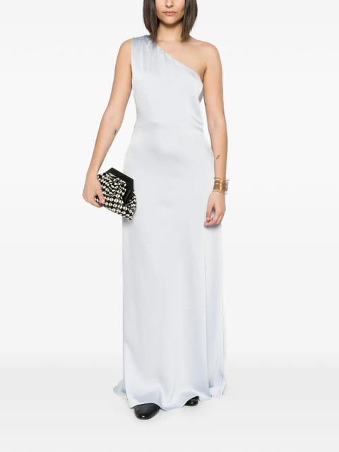 Eleh one-shoulder satin maxi dress - Blue - zdjęcie produktu nr 2