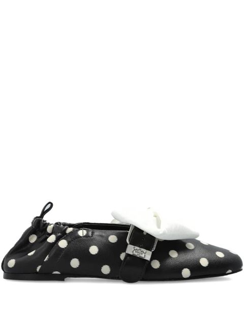 GANNI polka-dot ballerinas - Black - zdjęcie produktu nr 1