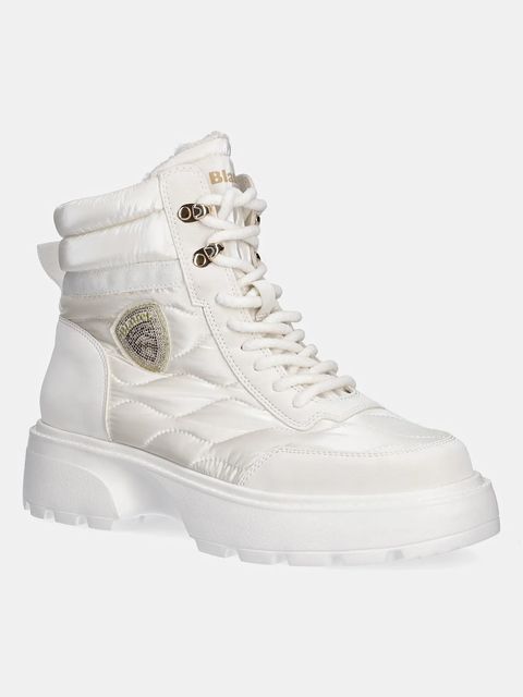 Blauer workery BLANCA damskie kolor biały na platformie lekko ocieplone F5BLANCA03/NYP - zdjęcie produktu nr 1