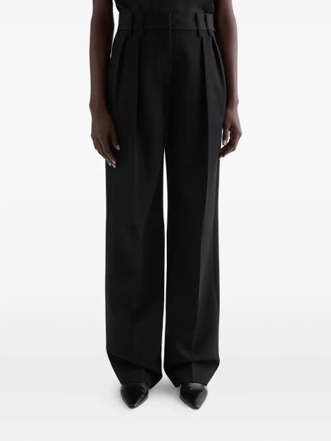 Jil Sander pleated belt-loops trousers - Black - zdjęcie produktu nr 2