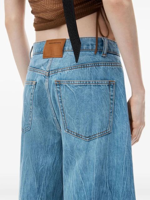 Alexander Wang low-rise wide-leg jeans - Blue