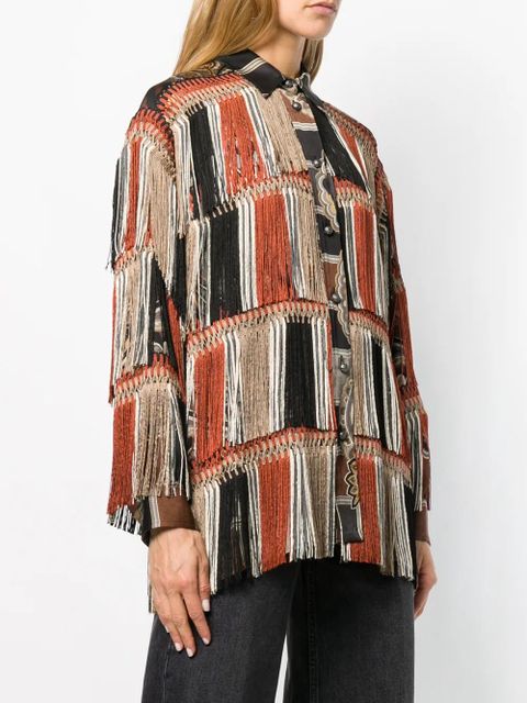 ETRO fringed shirt - Black