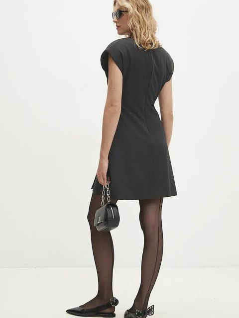 Answear.LAB baleriny skórzane kolor czarny z odkrytą piętą