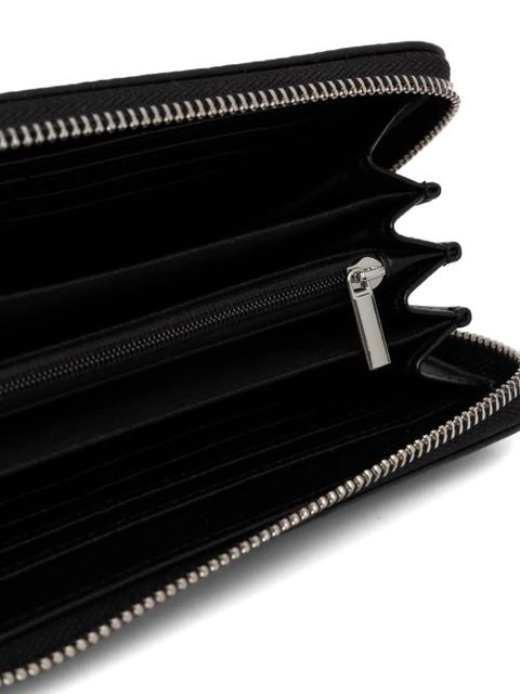 TWINSET zipped leather jacket - Black