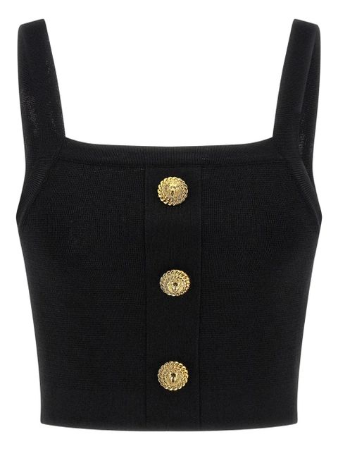 Balmain button-detail top - Black - zdjęcie produktu nr 1