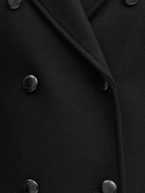 Morgan płaszcz z domieszką wełny GMIDI kolor czarny przejściowy dwurzędowy GMIDI