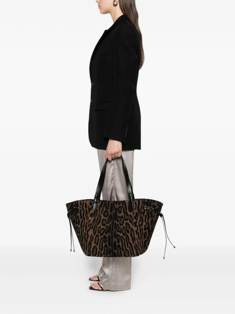 TOM FORD large leopard-jacquard tote bag - Brown - zdjęcie produktu nr 2