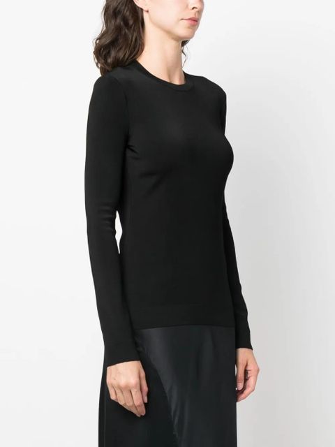 Givenchy long-sleeve round-neck T-shirt - Black