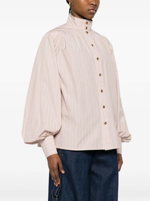 ZIMMERMANN striped buttoned blouse - Pink