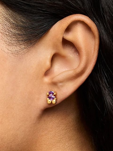 Tous kolczyki ze srebra pokrytego złotem Bold Bear Lab 1004255300