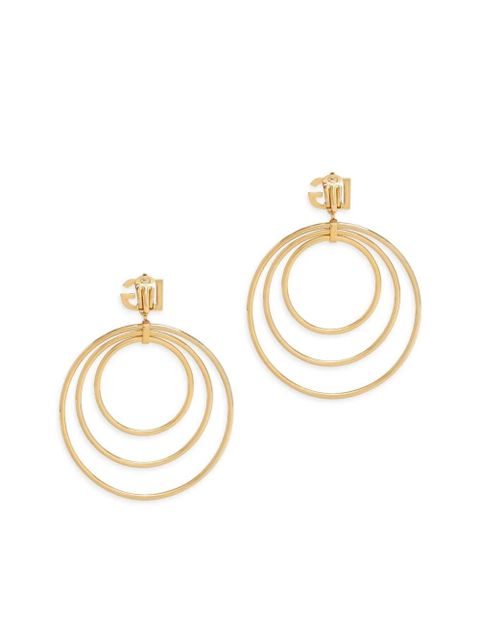 Dolce & Gabbana DG logo-charm multi-hoop earrings - Gold - zdjęcie produktu nr 2