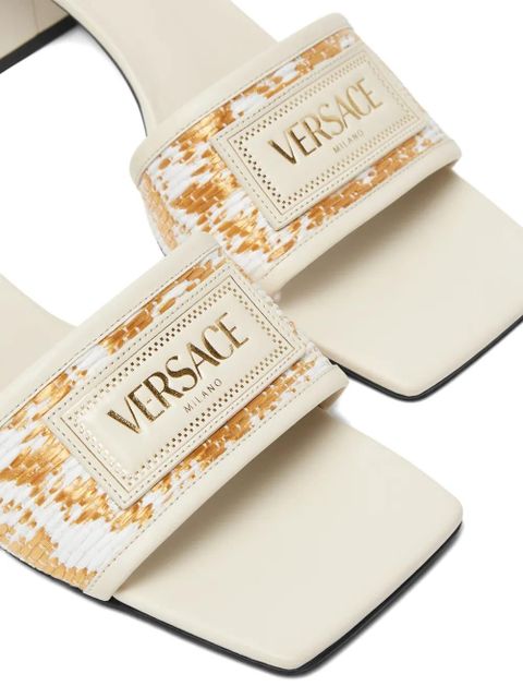 Versace Theia mules - White