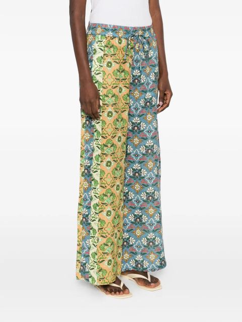 ALEMAIS Ali Spliced floral-print trousers - Blue - zdjęcie produktu nr 2