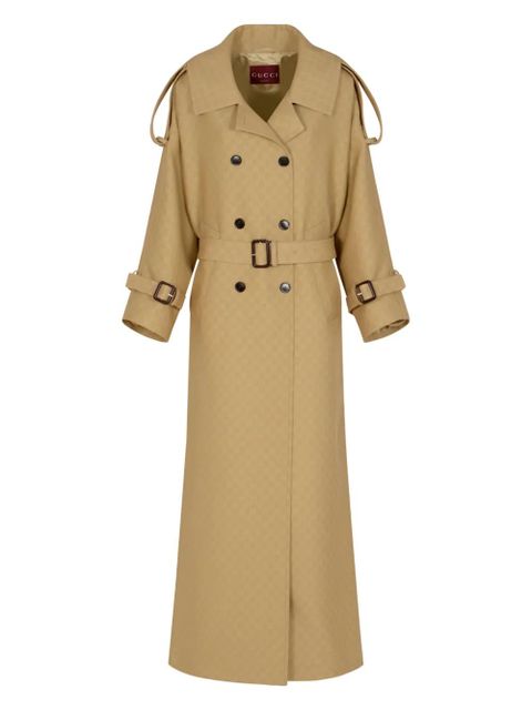 Gucci double-breasted trench coat - Brown - zdjęcie produktu nr 1