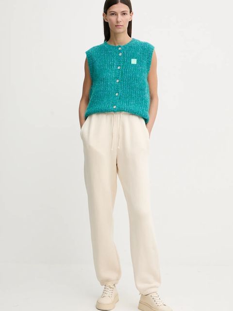 American Vintage kamizelka z dodatkiem wełny damski kolor turkusowy ciepły EAST19MM - zdjęcie produktu nr 2